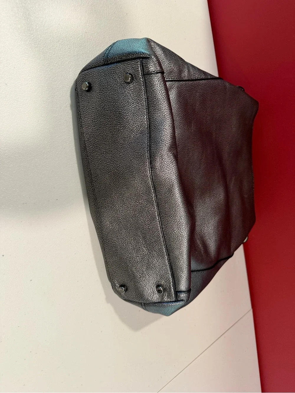 Coach Black Pebbled Leather Messenger Bag